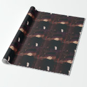 Dame met hoed en veren boa van Gustav Klimt Cadeaupapier (Uitgerold)