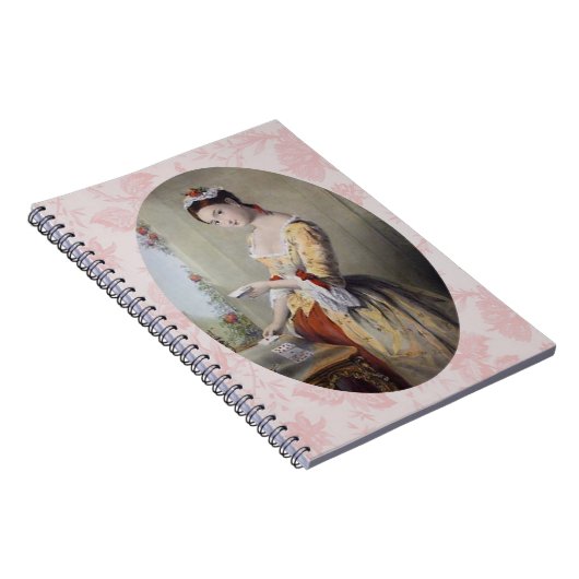 Dame met Kaarten Notitieboek (Rechterzijde)