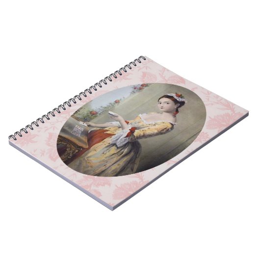 Dame met Kaarten Notitieboek (Linkerzijde)