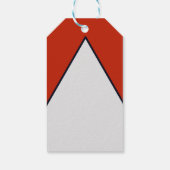 DAME MET KERSTCADEAUS ART DECO SCHOONHEID MODE CADEAULABEL (Achterkant)