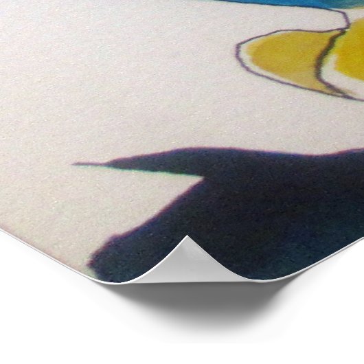 Dame met kimono poster (Hoek)