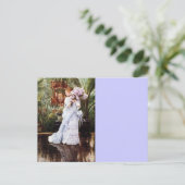 Dame met Lilacs Briefkaart (Staand voorkant)