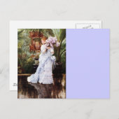 Dame met Lilacs Briefkaart (Voorkant / Achterkant)