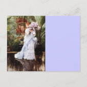 Dame met Lilacs Briefkaart (Voorkant)