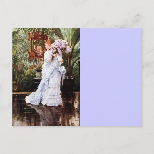 Dame met Lilacs Briefkaart (Voorkant)