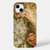 Dame met Lion iPhone/iPad-draagtas Case-Mate iPhone Case (Achterkant)