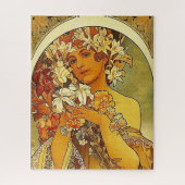 Dame met luiers, Art Nouveau Legpuzzel (Verticaal)
