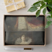 Dame met Lute van Ferdinand Wagner Jnr. Tissuepapier (Geschenk)