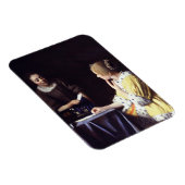 Dame met Maidservant Holding Letter van Vermeer Magneet (Rechterzijde)