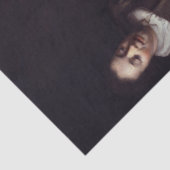 Dame met Maidservant Holding Letter van Vermeer Tissuepapier (Detail)