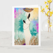 Dame met Mand Kaart (Gele Bloem)