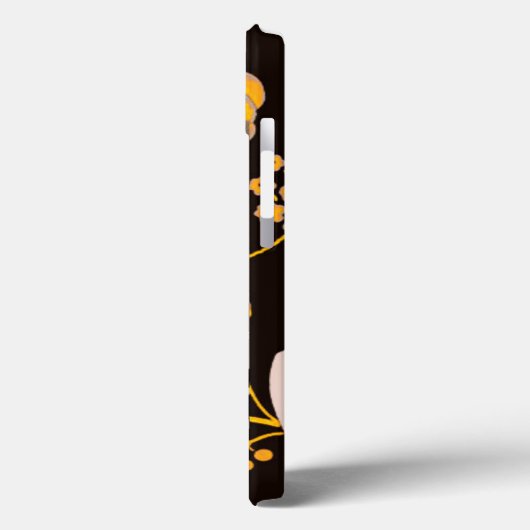 DAME MET MONOGRAM VAN RODE ROOS Case-Mate iPhone CASE (Achterkant / Links)