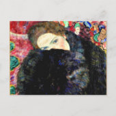 Dame met Muff van Gustav Klimt Briefkaart (Voorkant)