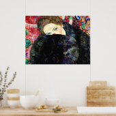 Dame met Muffe van Gustav Klimt Poster (Keuken)
