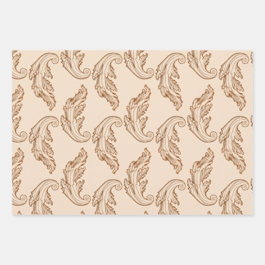 Dame met papavers in haar haar haar haar, Gift Inpakpapier Vel (Voorkant 2)