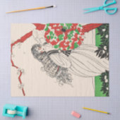 Dame MET PARAPLU Art Deco Beauty Mode Haar Tissuepapier (Craft)