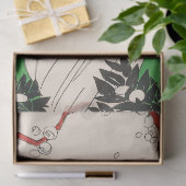 Dame MET PARAPLU Art Deco Beauty Mode Haar Tissuepapier (Geschenk)