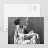 Dame met Pearls Briefkaart (Voorkant / Achterkant)