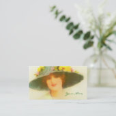  dame met pet visitekaartje (Staand voorkant)