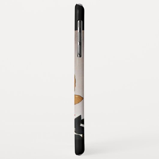 DAME MET RODE ROOS ART DECO MONOGRAAM Case-Mate iPhone CASE (Achterkant/links)