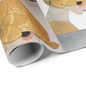 DAME MET RODE ROOS / Beauty Fashion Cadeaupapier (Rol Hoek)