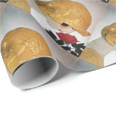 DAME MET RODE ROOS / Beauty Mode Cadeaupapier (Rol Hoek)