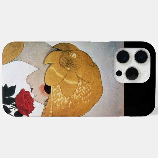 DAME MET RODE ROOS Case-Mate iPhone CASE (Achterkant (horizontaal))