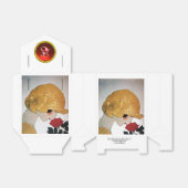 DAME MET RODE ROOS RUBY EDELSTEEN MONOGRAM BEDANKDOOSJES (Uitgevouwen)