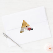 DAME MET RODE ROOS STICKER (Envelop)
