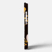 DAME MET ROOD ROOS MONOGRAAM Case-Mate iPhone CASE (Achterkant / Links)