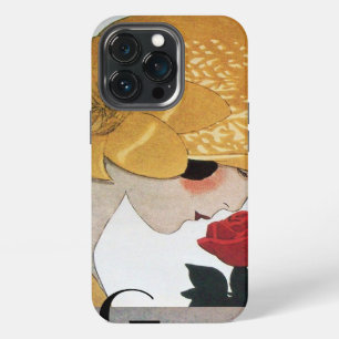 DAME MET ROOD ROOS MONOGRAAM iPhone 13 PRO HOESJE