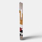 DAME MET ROOD ROZENMONOGRAAM Case-Mate iPhone CASE (Achterkant / Links)