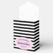 Dame met Royal Blue Cocktail Dress Bedankdoosjes (Geopend)