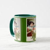 Dame met Shamrocks Mok (Voorkant links)