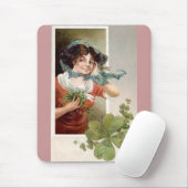 Dame met Shamrocks Muismat (Met muis)