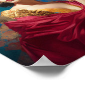 Dame met Uil Fantasy Art Poster (Hoek)