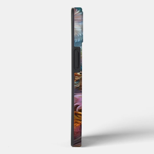 Dame met Uil Surreal Fantasy Kunst Case-Mate iPhone Case (Achterkant / Rechts)