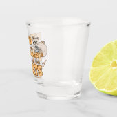 Dame met veel katten Gezegde Shot Glas (Rechts)