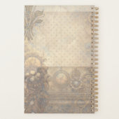  dame met vlinder en flora planner (Achterkant)
