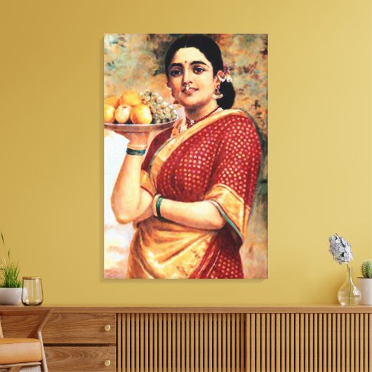 Dame met Vruchten Art Print (Insitu (Woonkamer))