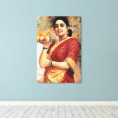 Dame met Vruchten Art Print (Insitu (Houten vloer))