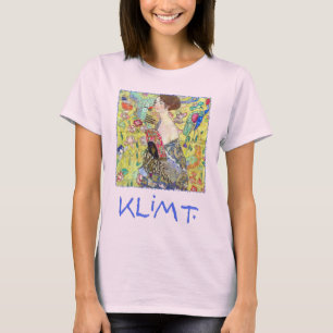 Dame met waaier van Gustav Klimt, Vintage Japonism T-shirt