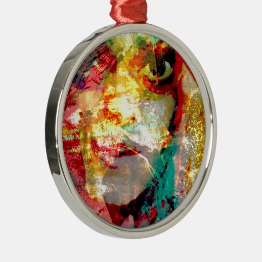 dame metalen ornament (Rechts)