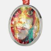 dame metalen ornament (Links)