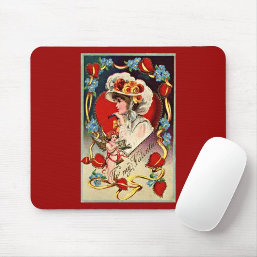 dame Mijn Valentijn Mousepad Muismat (Met muis)