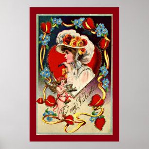  dame Mijn Valentijn - Poster