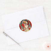  dame mijn Valentijn ronde Sticker (Envelop)