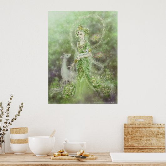 Dame of Compassion Art Print (Keuken)