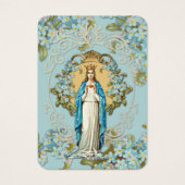 Dame of Knock Virgin Mary Prayer Floral Visitekaartje (Voorkant)