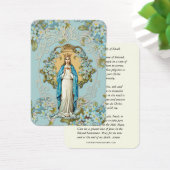 Dame of Knock Virgin Mary Prayer Floral Visitekaartje (Bureau)